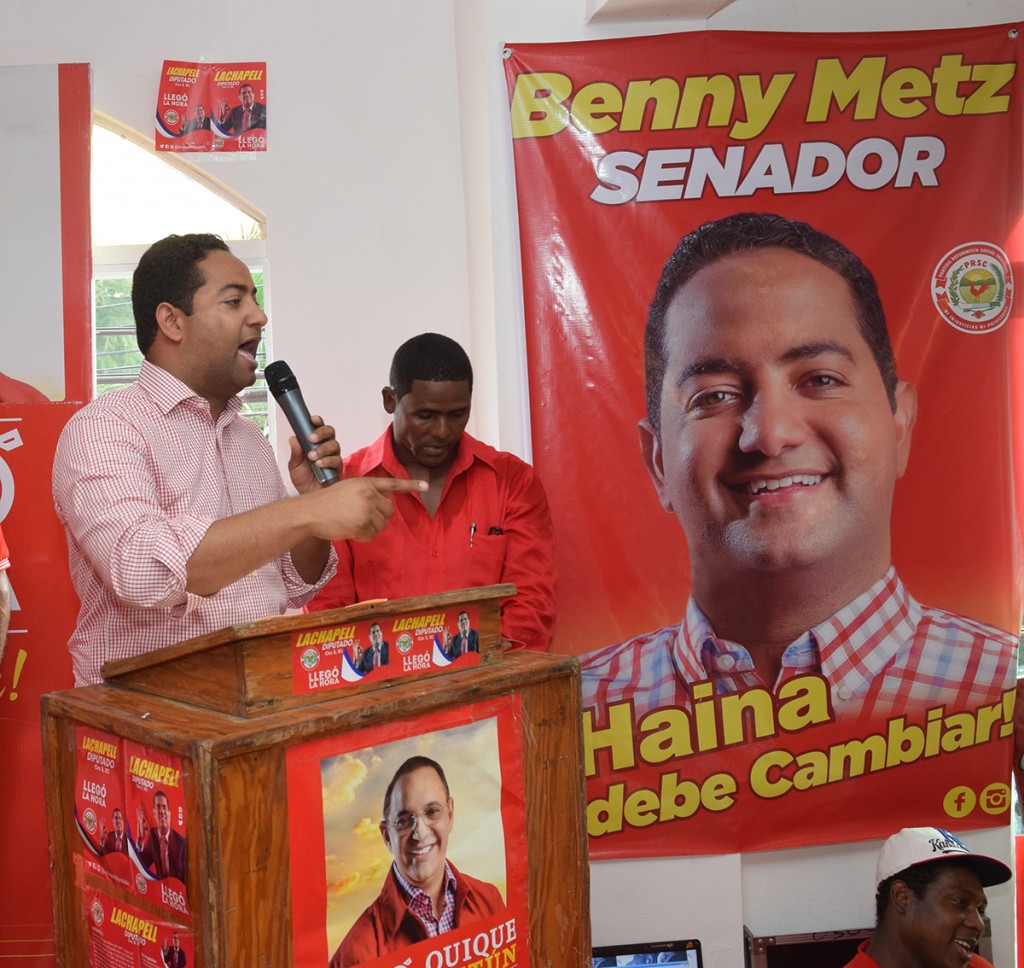 Benny Metz, candidato senador San Cristiobal defiende a Nigua