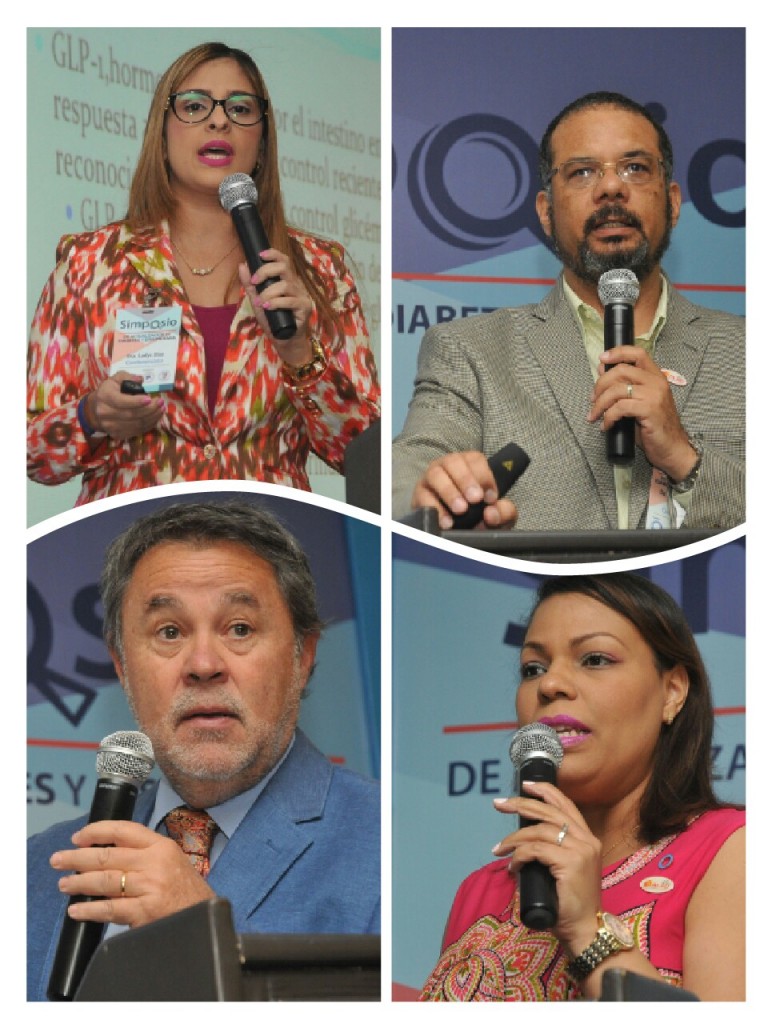 1.- Principal.- expositores Dres Ladys Dias, José Rodríguez, Carlos Grant y Sarah Graciano